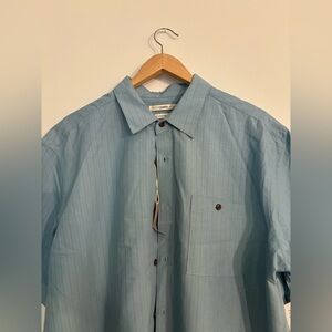 Cubavera-Blue Button-Up Shirt
